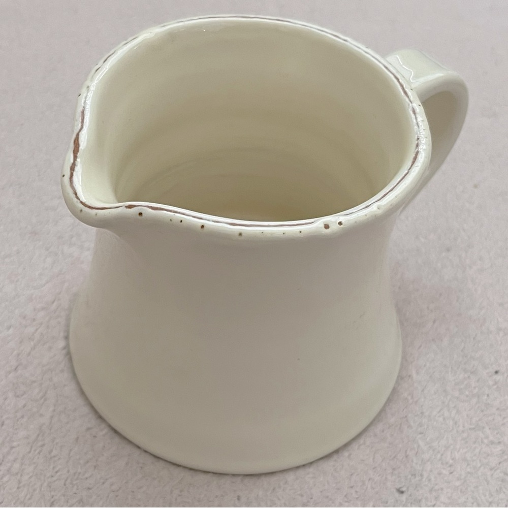 Vietri Cream Ceramic Pitcher